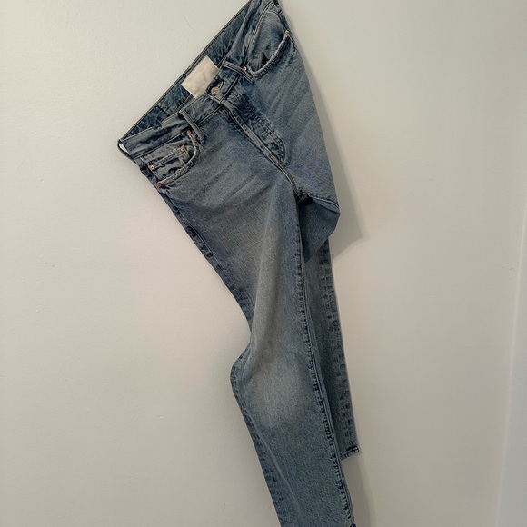 MOTHER Denim Blue Ankle Crop Jeans - Picture 10 of 12